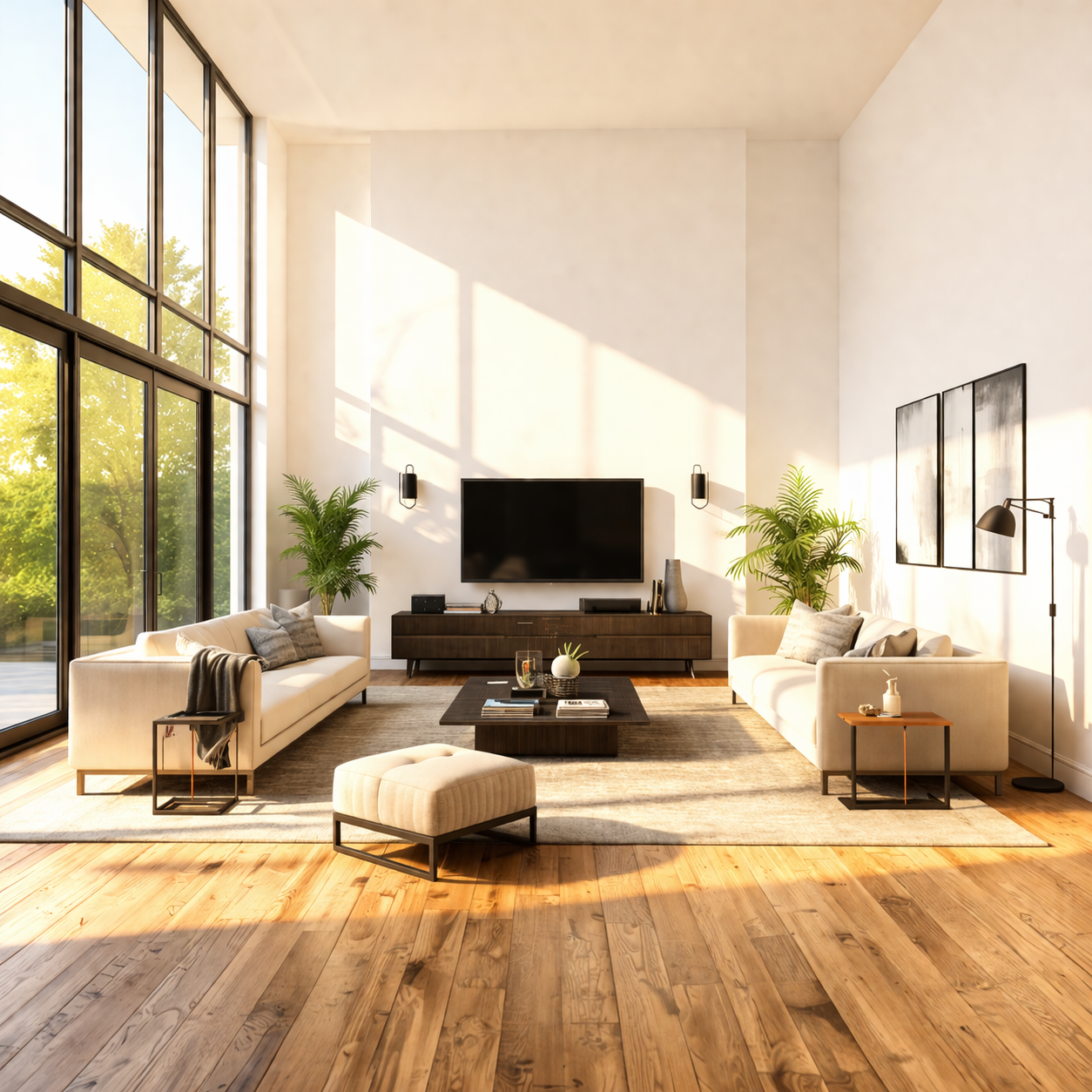 Living room after repaint